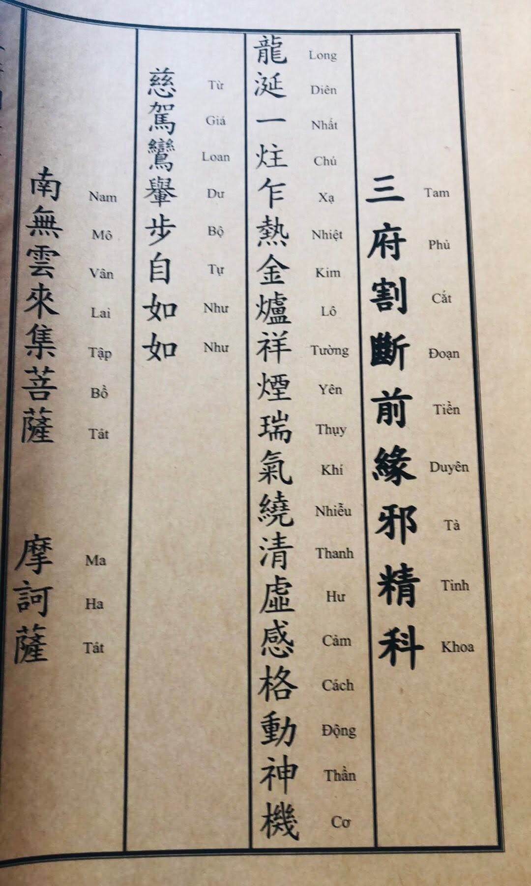 Khoa lễ Tam Phủ đối khám