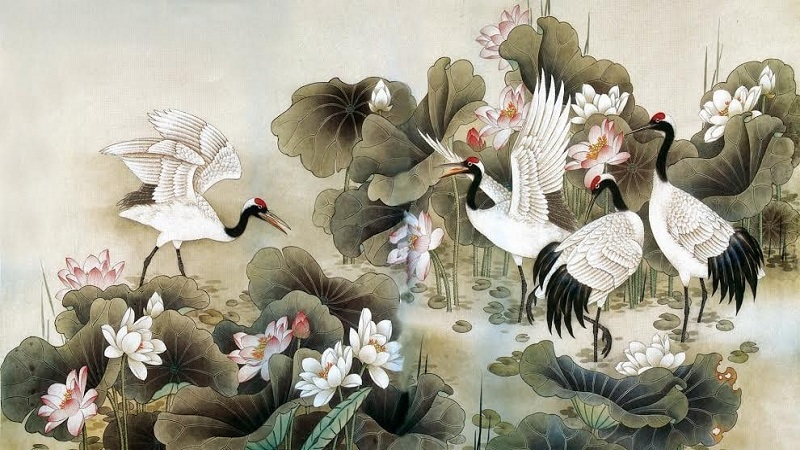 Chim hạc: Biểu tượng của sự trường thọ trong phong thủy