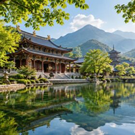 Ao sen và cây xanh mở rộng không gian cảnh quan chùa Khám phá kiến trúc tâm linh và những giá trị văn hóa